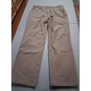 Coleman Mens Khaki Workwear Pants 36x32 Durable Cotton Blend With Pockets